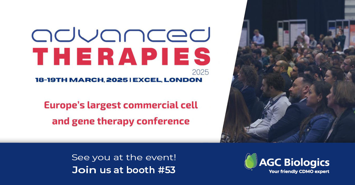 Join AGC Biologics at Advanced Therapies Congress in London, March 18-19, 2025