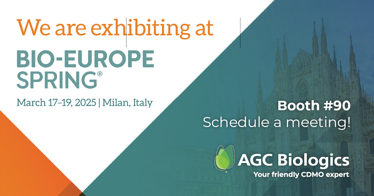 We are sponsoring and exhibiting at BIO-Europe Spring 2025 in Milan, Italy!