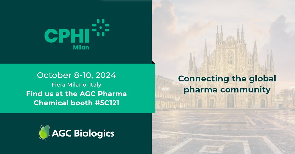 Join us at CPHI Europe in Milan, Italy on October 8-10, 2024