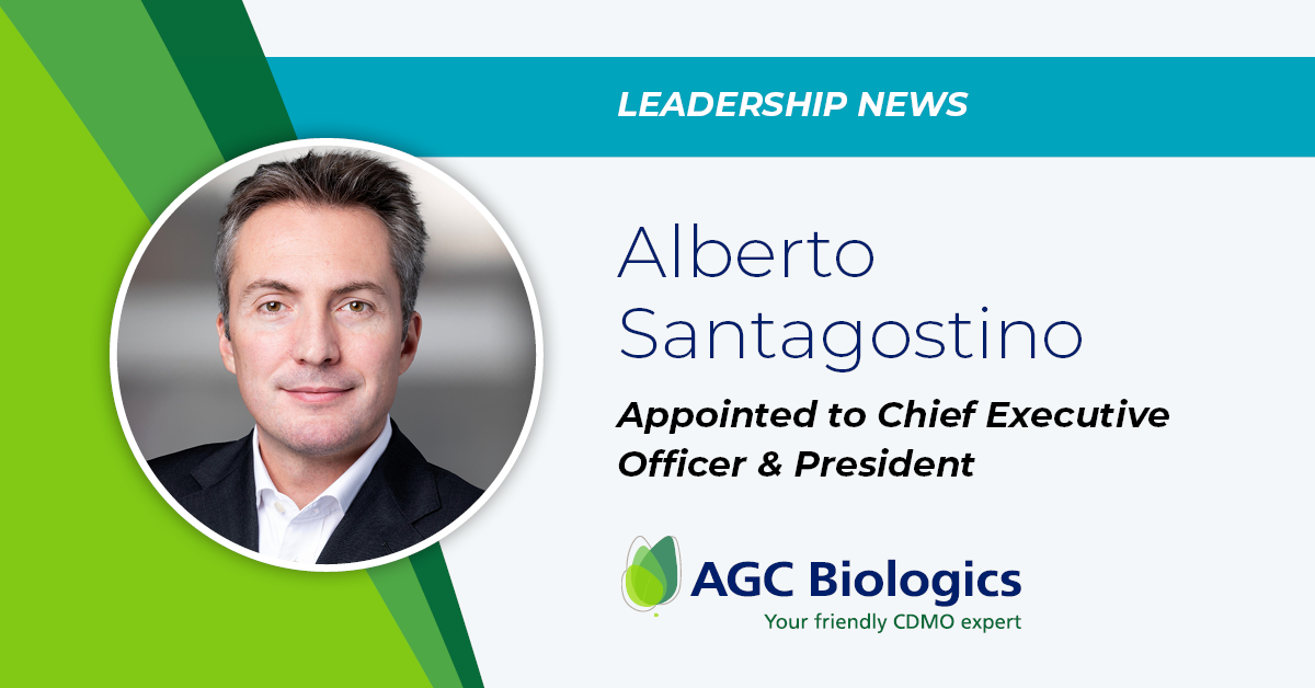 AGC Biologics Appoints Alberto Santagostino as new Chief Executive Officer